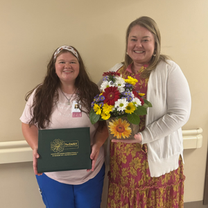 DAISY Winner 2024 Megan Rice, RN Megan Rice, RN and Angela Prueyt, CNO
